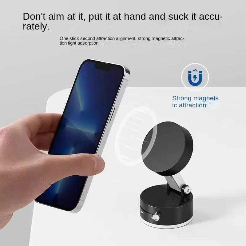 Super Magnetic Phone Holder Foldable Car Phone Holder Dashboard Phone Holder 360 Degree Rotating Vacuum Suction Cup GPS Holder Zpaxo