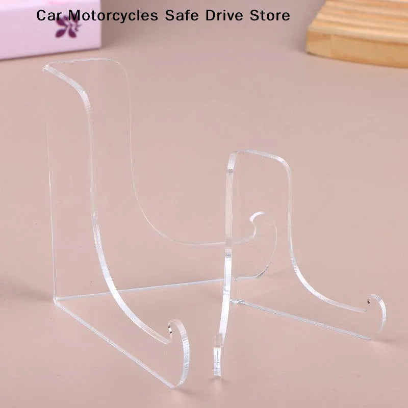 CM1Pcs 60-Degree Angle Acrylic Book Stand Shallow Support Ledges