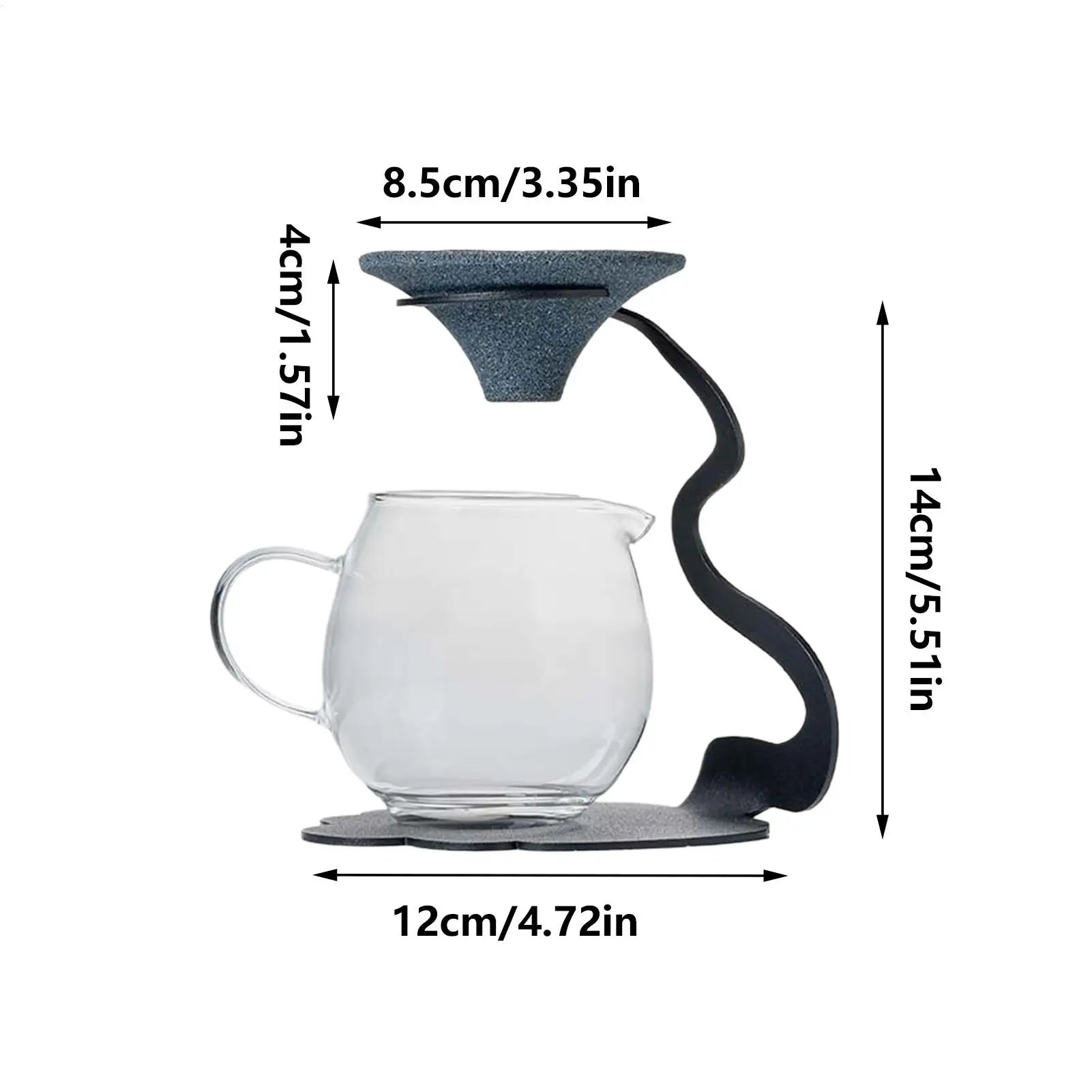 Tea Strainer No Hole Leaf Colander Iron Stand Strainers Loose