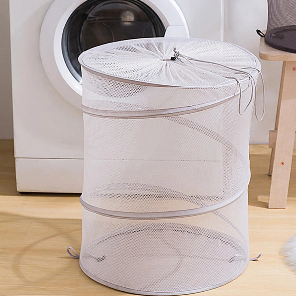Dirty Laundry Basket Space Saving Foldable Bag Bathroom Bedroom Dorm