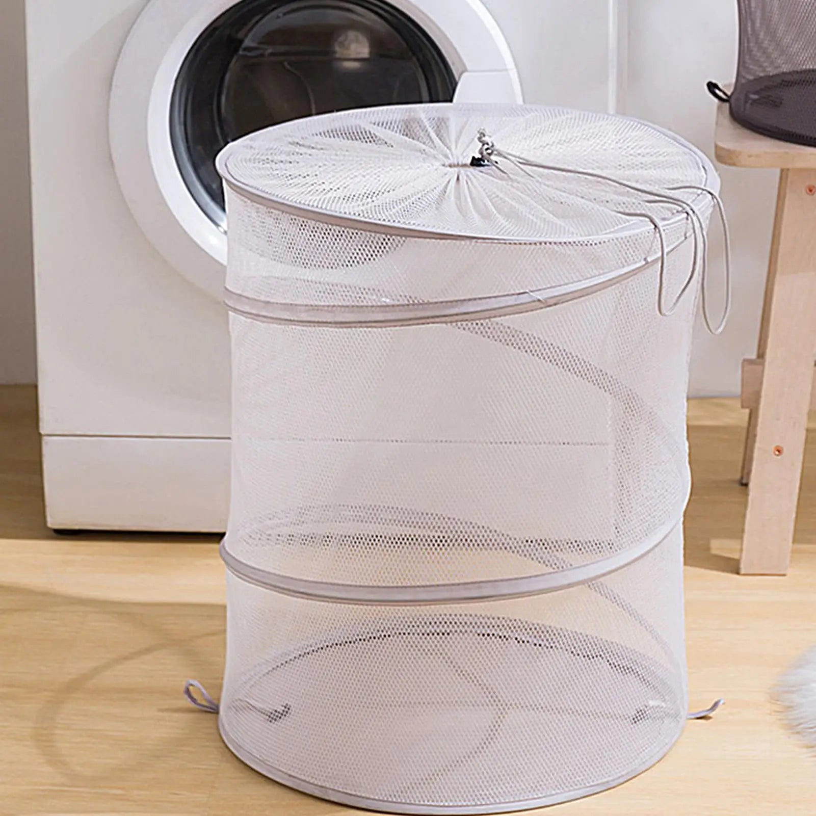 Dirty Laundry Basket Space Saving Foldable Bag Bathroom Bedroom Dorm