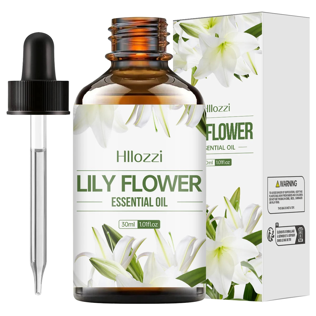 30ml LILY FLOWER Essential Oil Suitable for Body Care, Facial Care, Humidifier, Diffuser, Aromatherapy, Soap DIY Zpaxo LILY FLOWER 30ml Flower