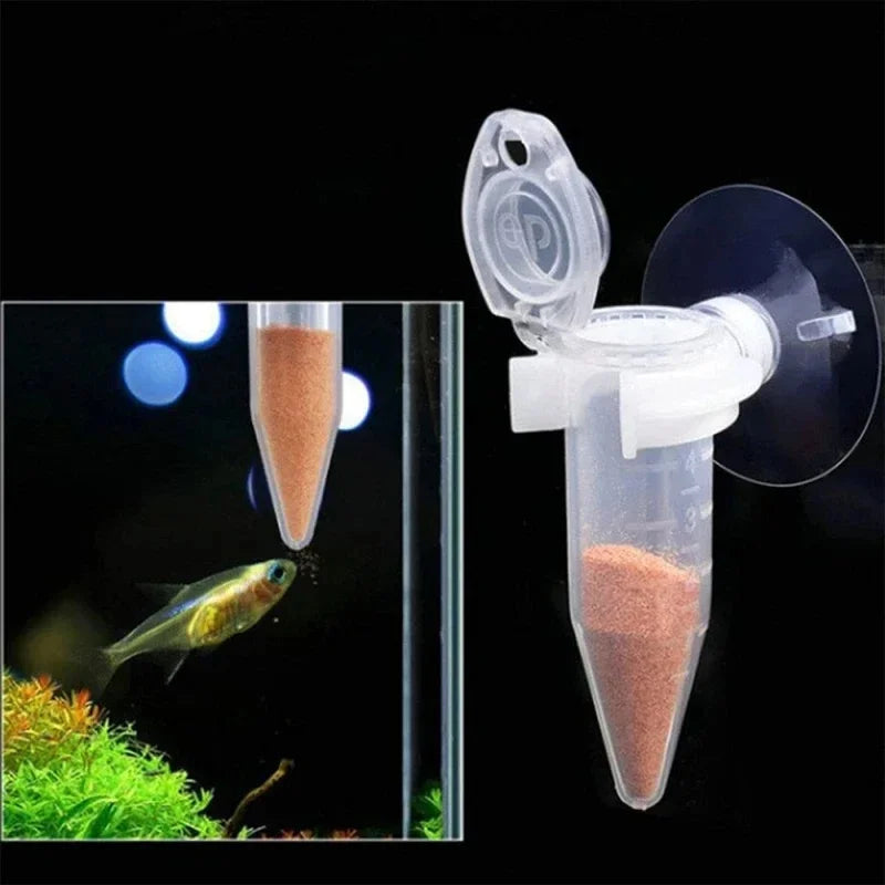 Automatic Fish Feeder Cone Shrimp Egg Worm Funnel Cup Feeding Tool