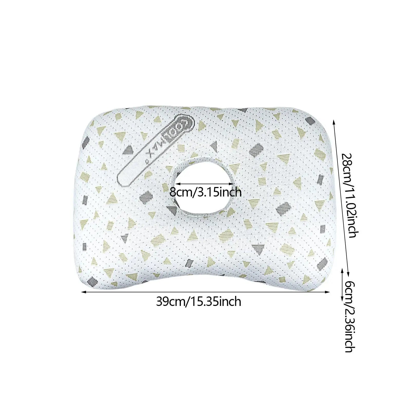 Soft Ear Piercing Pillow Cotton Filling Breathable Removable Zpaxo