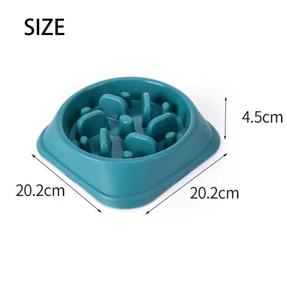 Pet Dog Slow Feeder Bowl Non Slip Puzzle Anti-gulping Slower Food Zpaxo