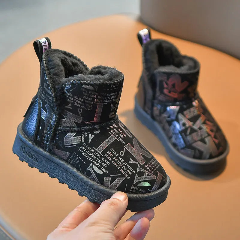 2023 Winter Waterproof Warm Rubber Sole Plush Women's Boots Ankle Zpaxo