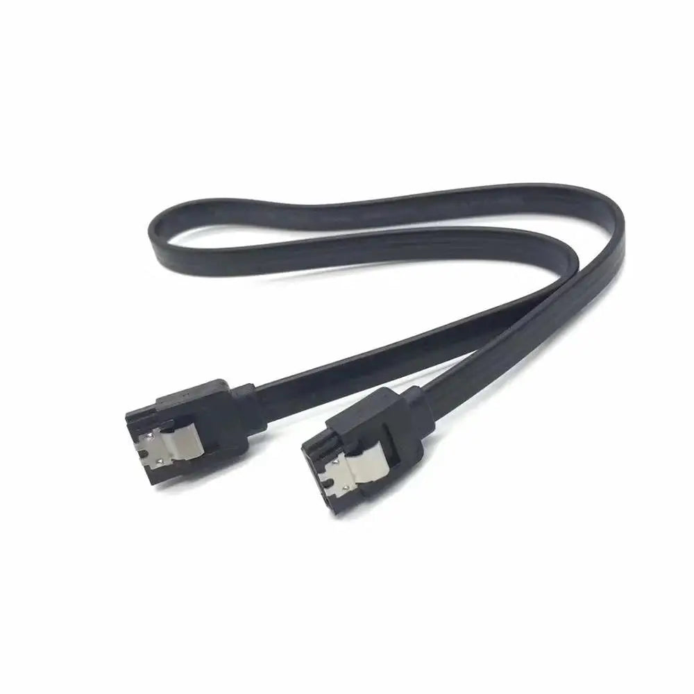 SATA III Data Transmission Cable 6Gbps Straight Bend HDD SDD Data Cable For SATA HDD SSD CD Drive Desktop Computer Accessories Zpaxo 1pcs Straight