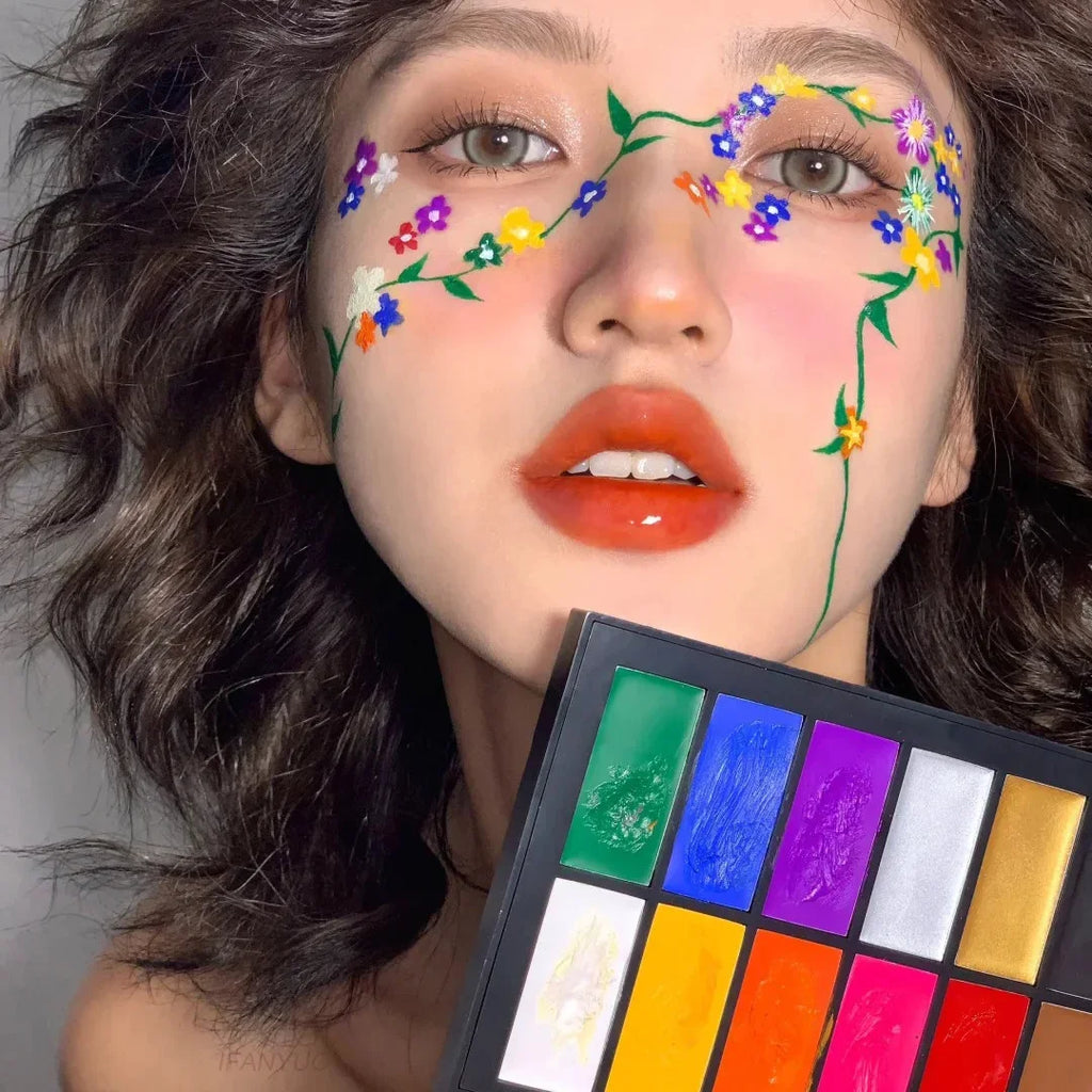 20 Colors Face Body Oil Painting Paint Pigment Non Toxic Safe Kids Zpaxo