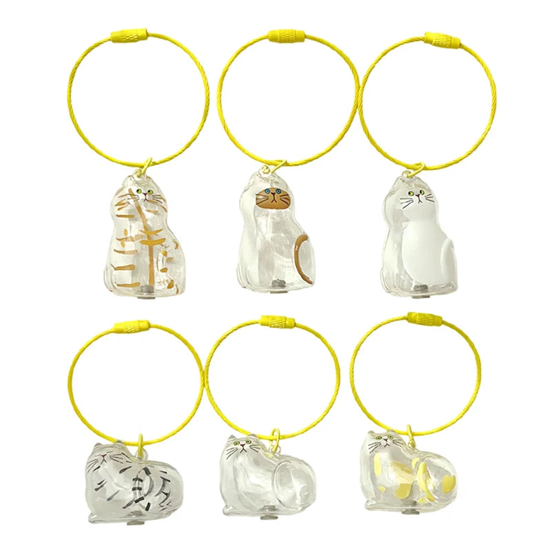 1Pc Cat Hair Storage Memorial Pendant Bag Charm,Pet Fur Keepsake Box,Keyring DIY Hangnging Decor Accessories Gift For Cat Lovers Zpaxo