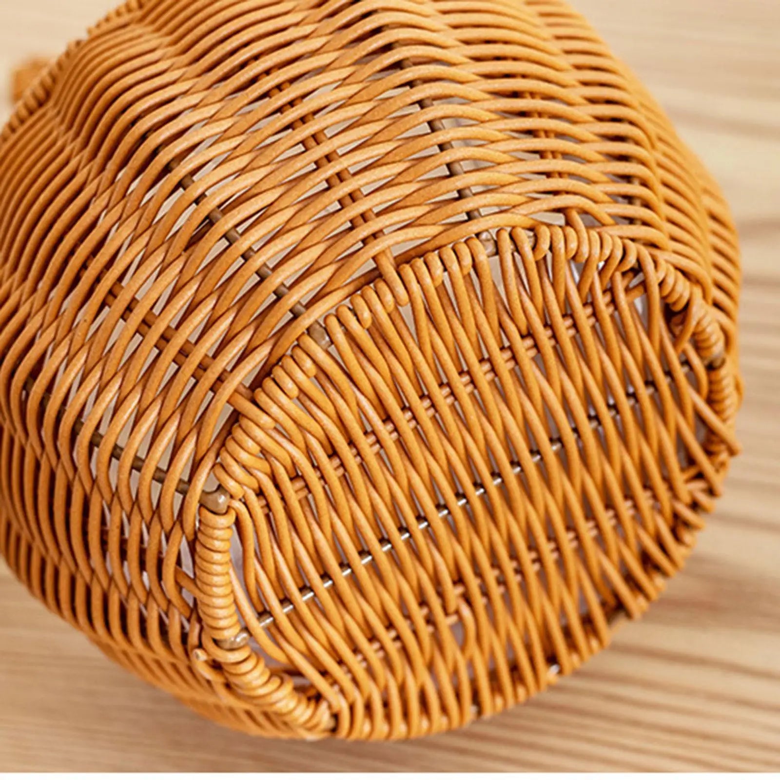 Adorable Bunny Ears Woven Basket for Easter Gifts for Picnic Wedding Party Candy Flower Basket Empty Snacks Basket Decor Zpaxo
