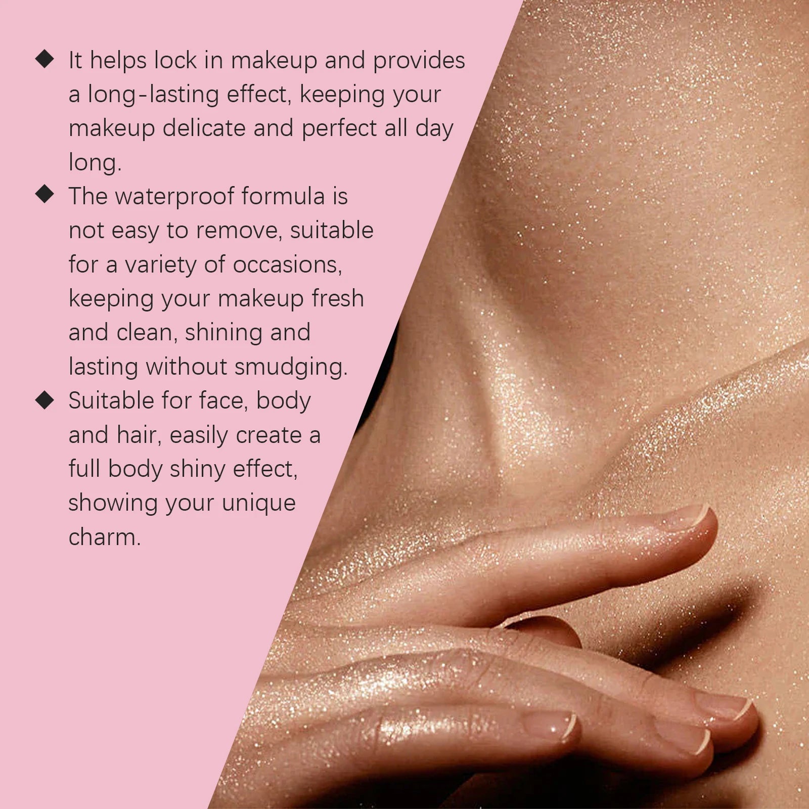 Hoygi Flash Setting Spray Oil Control Waterproof Sweat Proof Long-Lasting Base Makeup for Body Charming Face Fixer Make up Spray Zpaxo