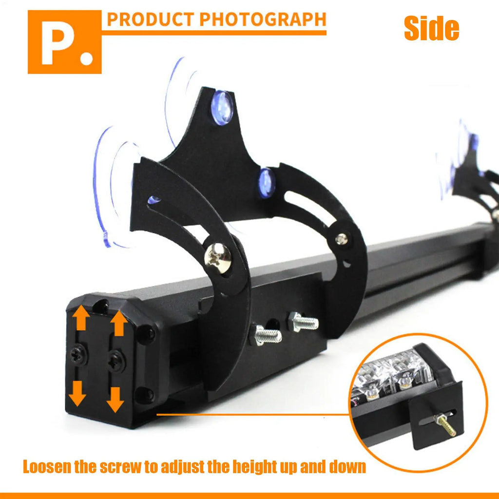Universal Fog Light Mounting Brackets Bumper LED Work Suction Cup