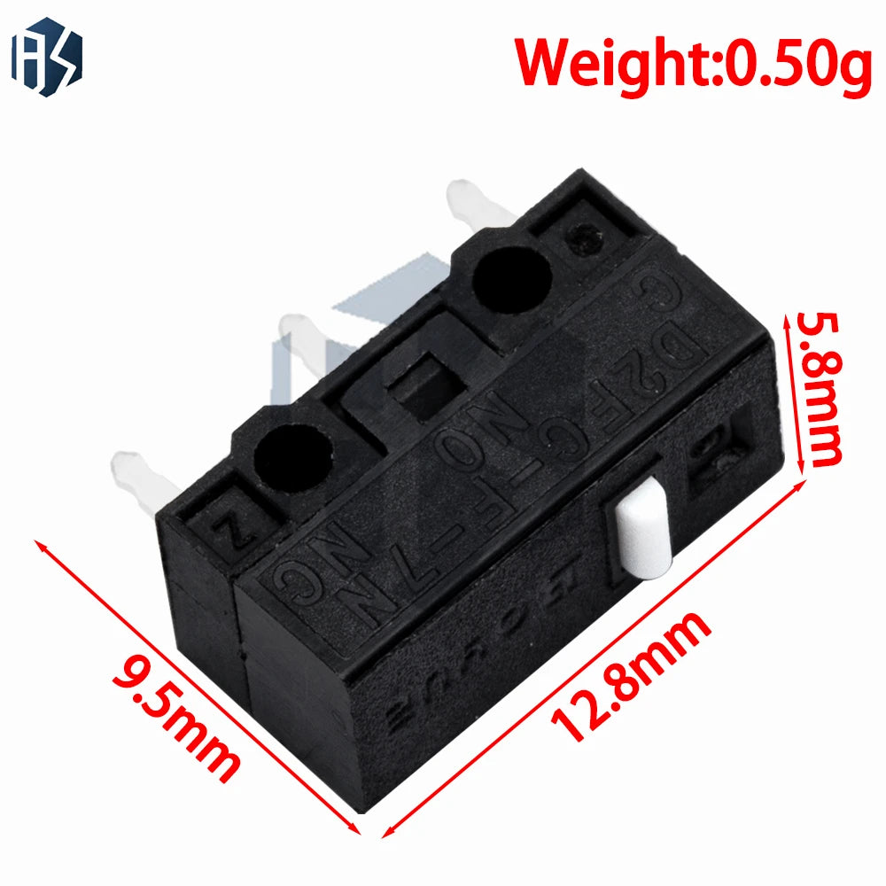 10PCS/LOT New Authentic 5 million times Mouse Micro Switch D2FC-F-7N Mouse Button Fretting D2FC-E-7N D2FC Zpaxo