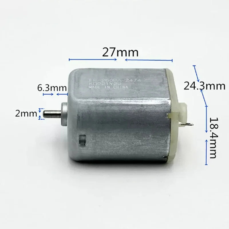 Metal DC 3V 3 7V 4 2V FF-260PA-2474 Mini Electric Motor Speed Engine Zpaxo