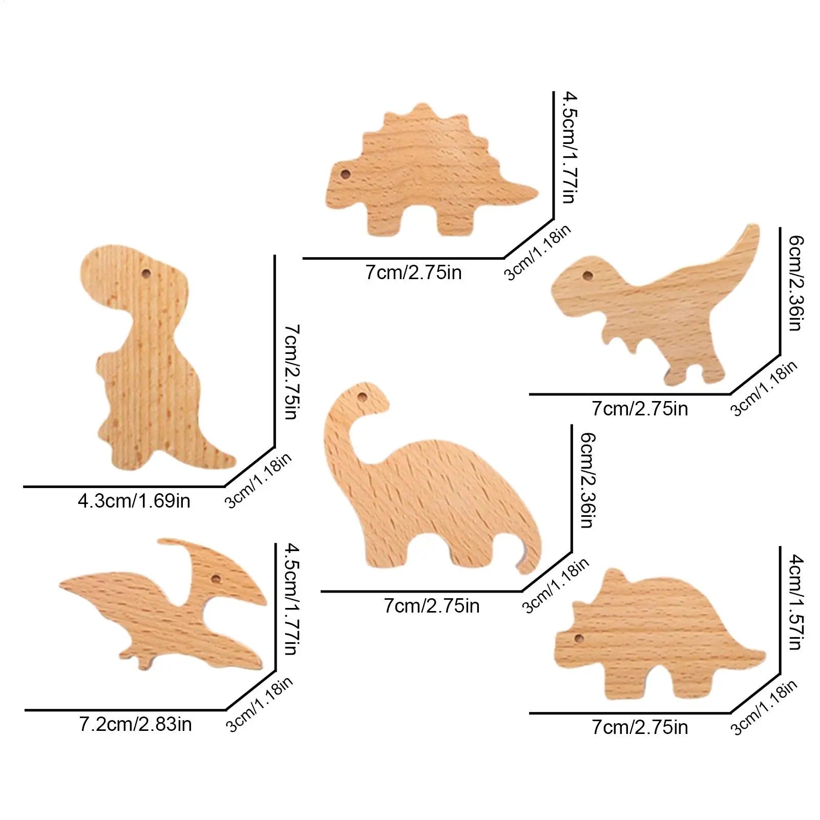 Animal Cabinet Knobs 6 Kids Drawer Pulls Decorative Dresser Dinosaur