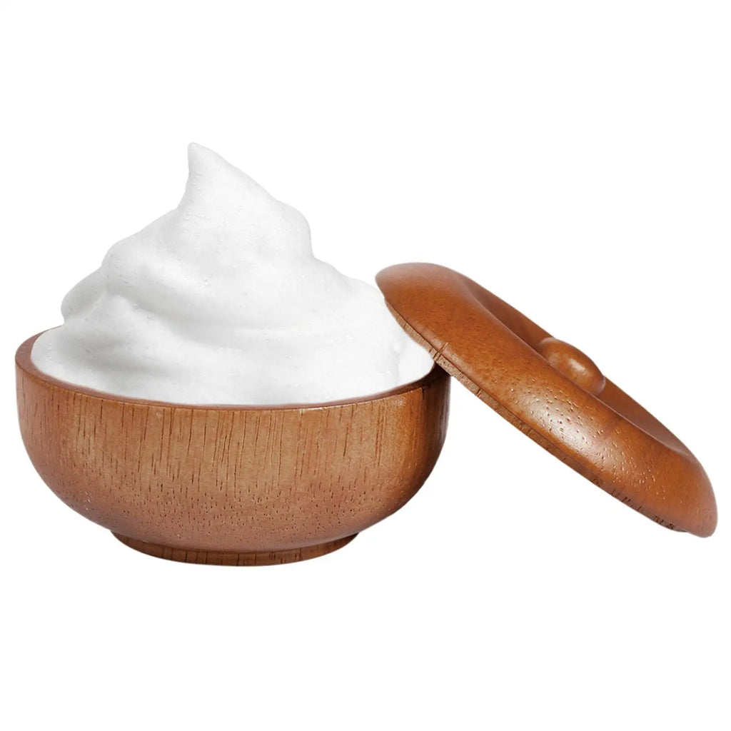 Wooden Shaving Bowl with Lid – Lather & Cream Holder Shaving Bowl Zpaxo