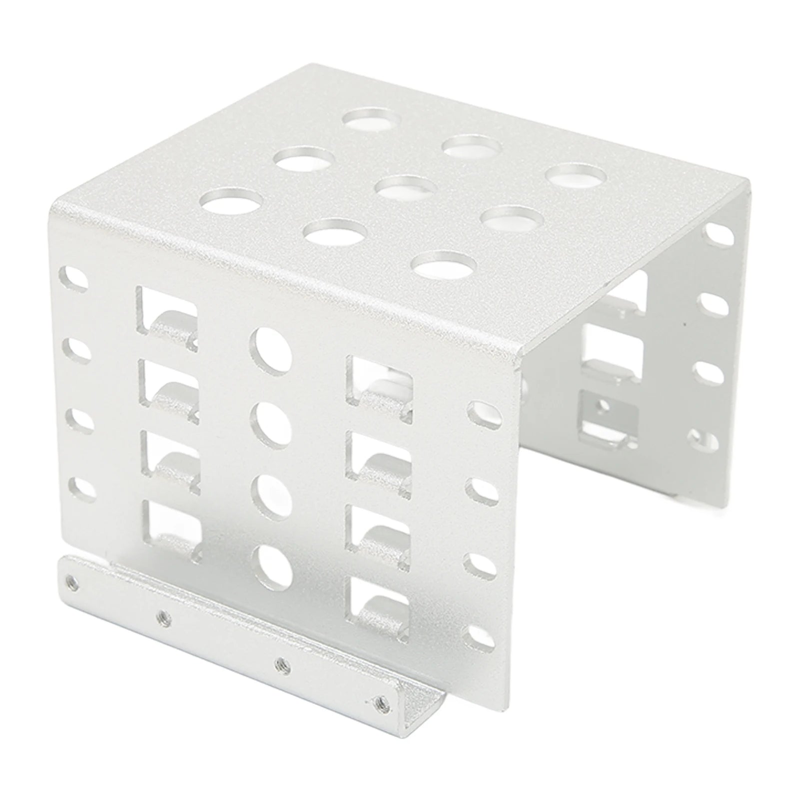 2.5in HDD Mounting Rack Aluminium Alloy Hollow Design High Hardness 2.5in Hard Drive Cage Mounting Adapter for 2.5in IDE HDD SSD Zpaxo
