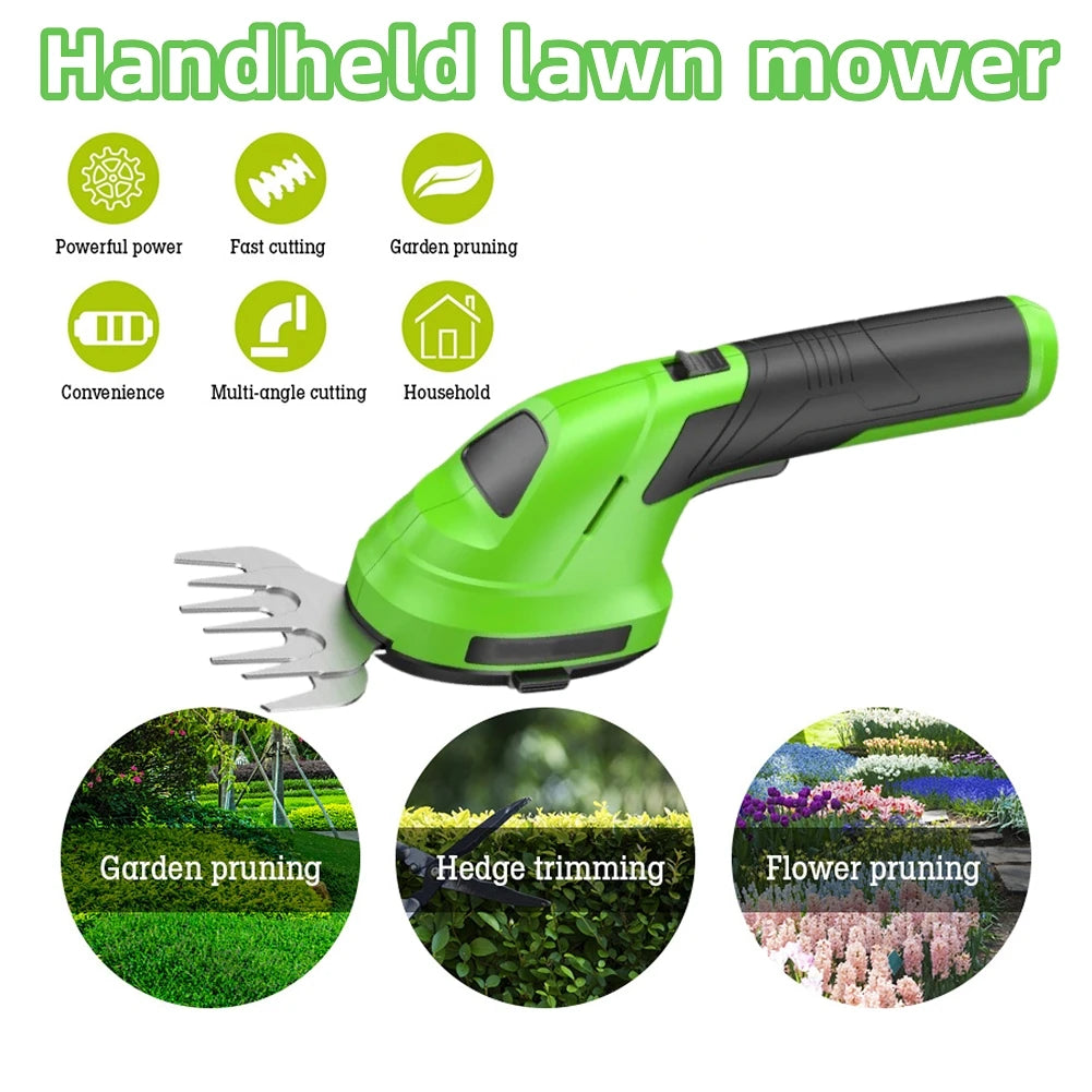 HIPPCRON 1 Portable Hedge Trimmer Cordless Handheld Mower Home Garden