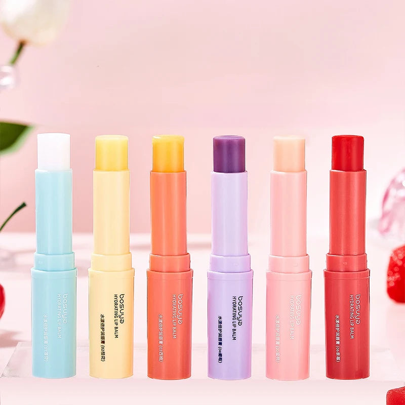 Fruit Hydrating Lip Balm Long Lasting Nourishment Moisturizing Lipstick Non-sticky Anti-Cracked Lip Mask Daily Lip Care Makeup Zpaxo