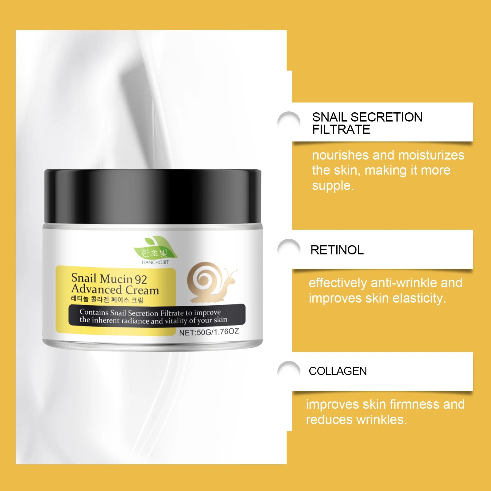 Hanchobit Retinol Collagen Face Cream – Firm & Moisturize Anti-Aging Face Cream Zpaxo