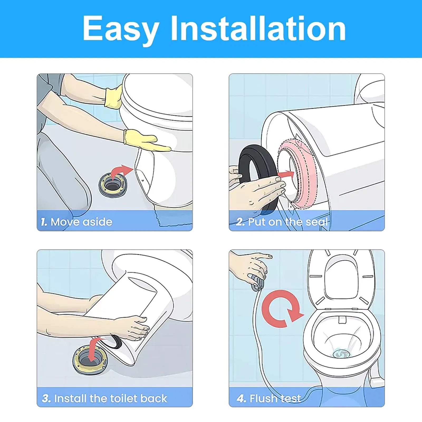 385311652 RV Toilet Seal Gasket Replacement Dometic 300 310 320