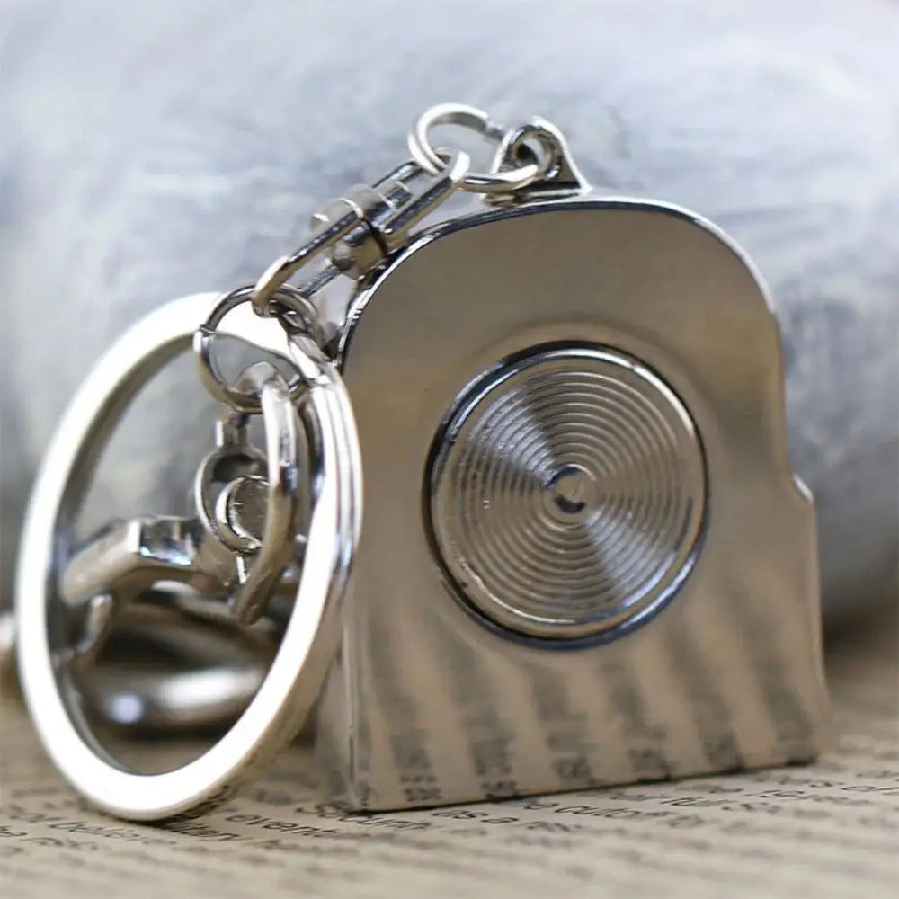 Zinc Alloy Spinning Rotor Keychain Mechanical Smooth Automotive Engine Rotary Keyring High Playability Creative Zpaxo