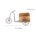 Bike Flower Holder Wooden Box Short Stems Tabletop Arranging Creative