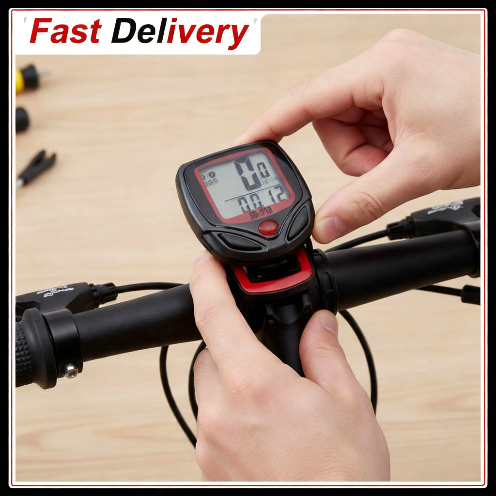 Waterproof Bicycle Digital Speedometer – Large LCD Bike Computer Bike Speedometer Zpaxo