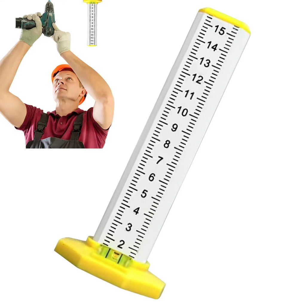 Level Tool Ceiling Leveling Tool Double Use Multi-function Height Measuring Gauge Precision for Garage Land Ground Floor Zpaxo Default Title