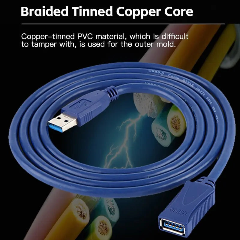 USB 3 0 Extension Cable Male Female M F Cord Adapter Speed Data Zpaxo