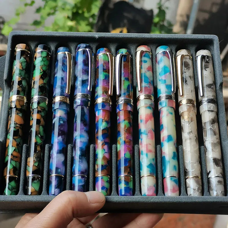 Kai Ge Lu 316 Limited Edition Fountain Pen Fine Tip Stainless Steel Smooth Writing Iridium Office Business EF F M Zpaxo