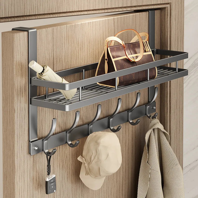 Over-the-Door Organizer Rack – Coat, Hat & Towel Hanger Door Organizer Rack Zpaxo 2PCS Gary