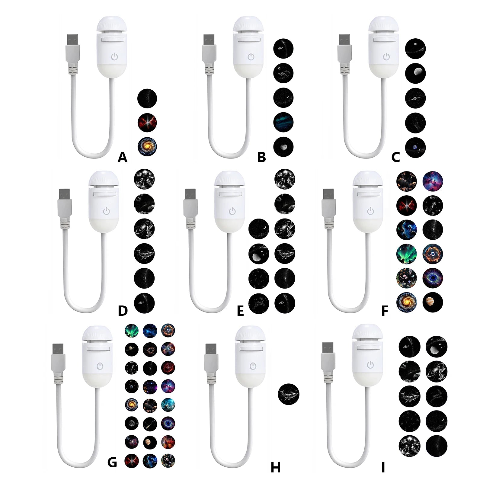 Mini Galaxy Star Projector Night Light Nebula Ceiling LED Lamp