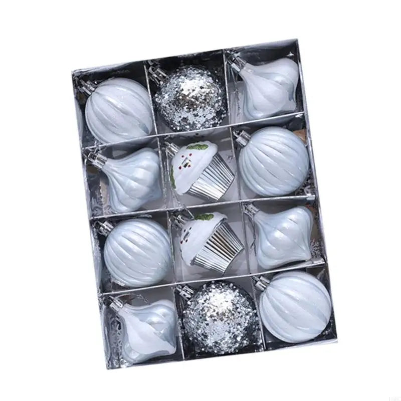 Christmas Home Decors 12 Plastic Ball Ornament Holiday Parties
