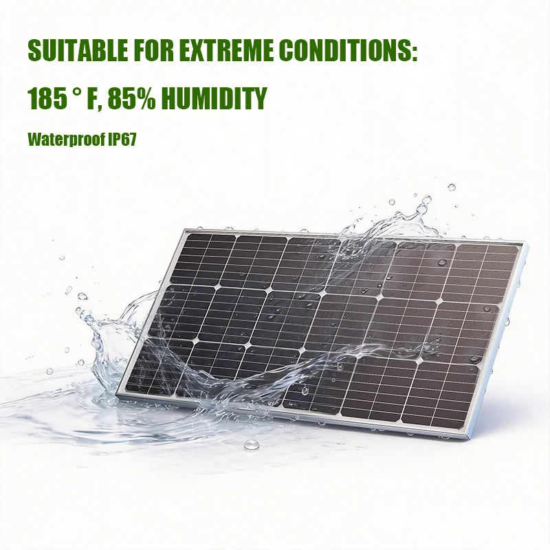 1500W Rigid Solar Panel 18V Tempered Glass Efficiency Monocrystalline Zpaxo