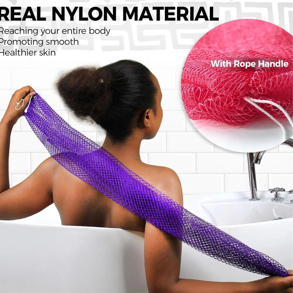 African Net Exfoliating Bath Sponge – Body Scrub & Deep Cleanse Exfoliating Bath Sponge Zpaxo