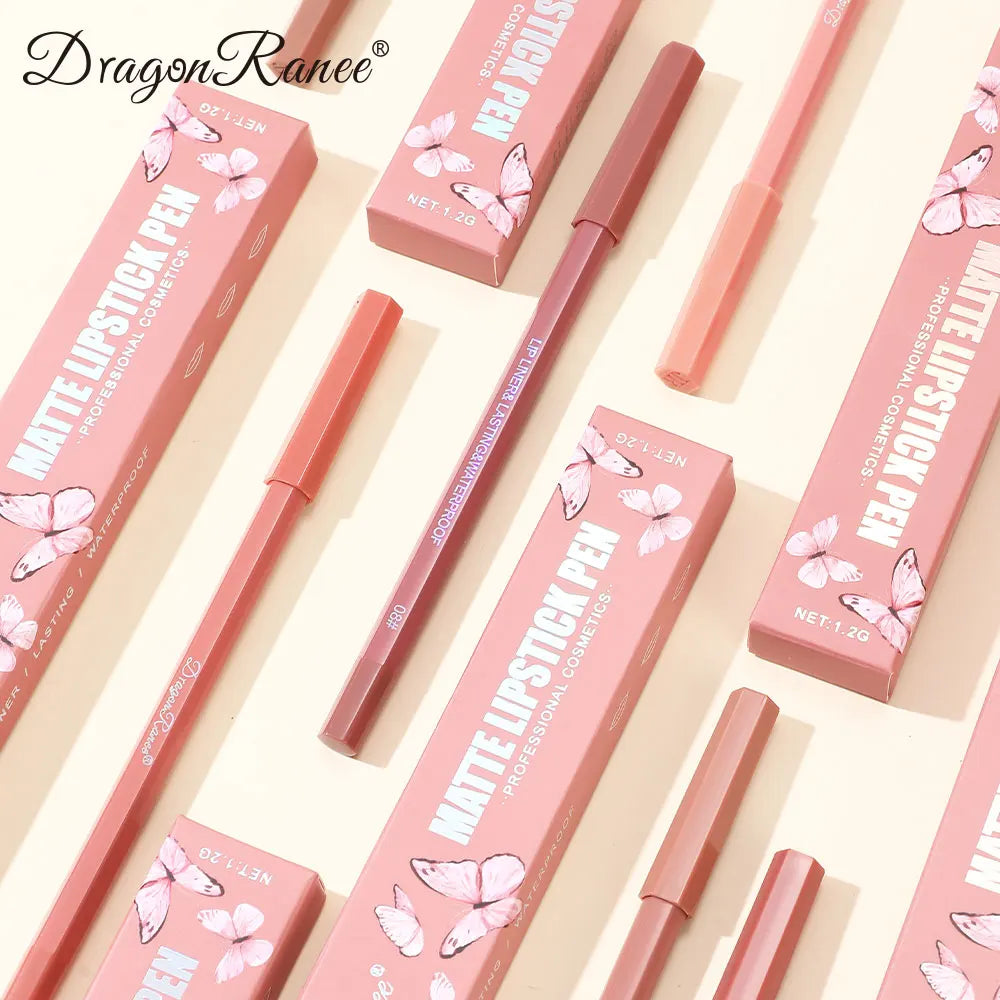 Lip Liner for Autumn and Winter, Matte, Brightening, Enhances Complexion, Velvet Matte Lipstick, Long-Lasting Effect, Non-Fading, Non-Stick Cup Lip Liner Zpaxo