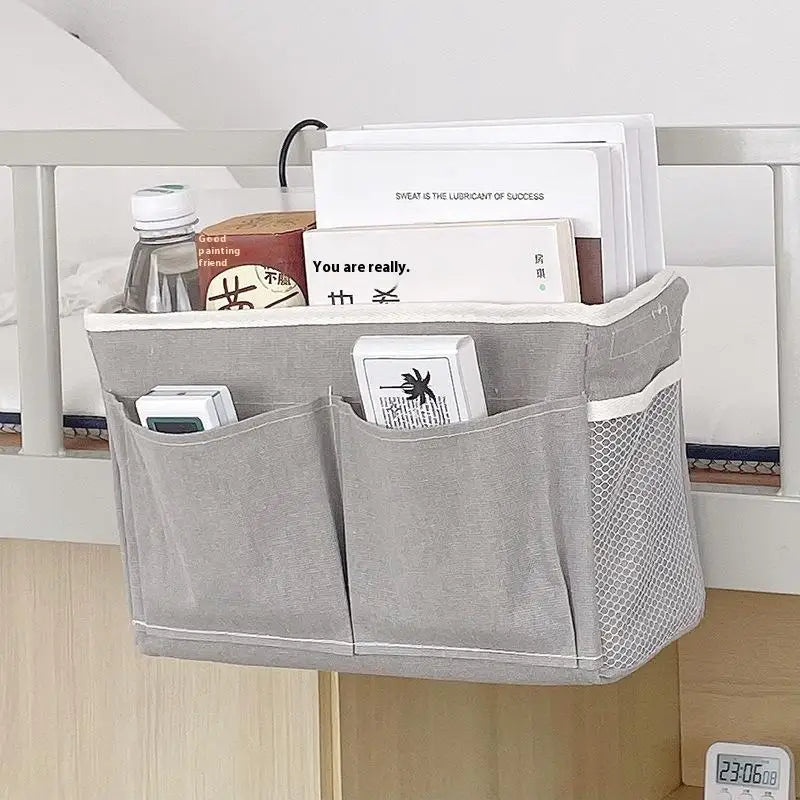 Storage Basket Hanging Rack Bed Remote Control Bookshelf Dormitory