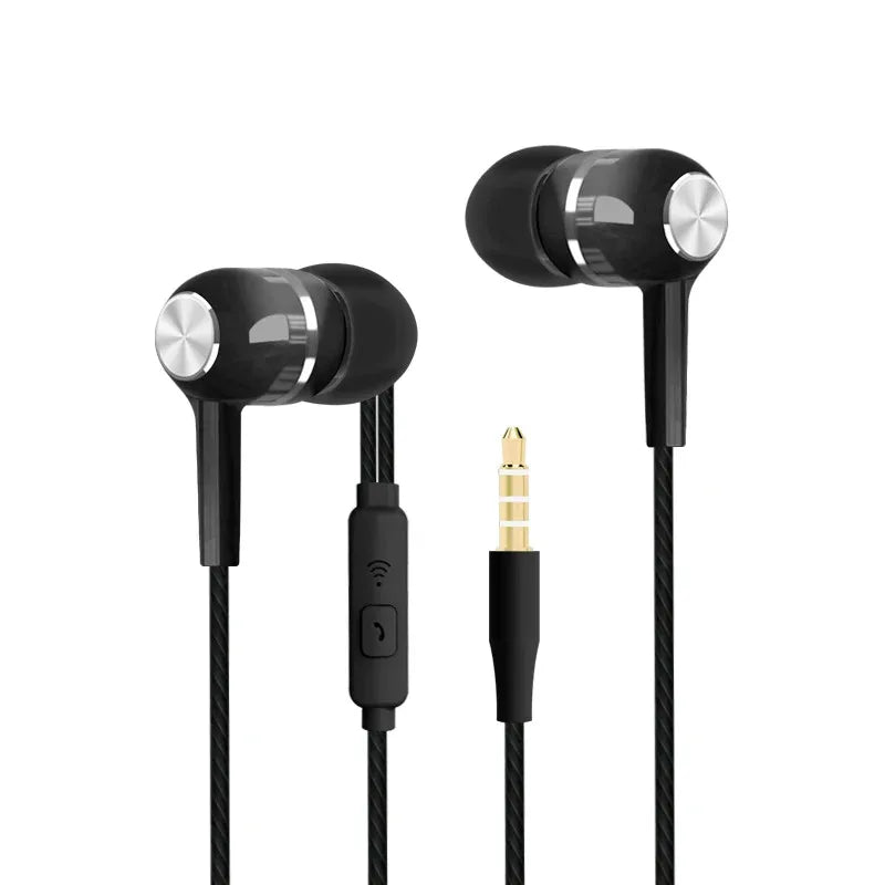 Wired Sport In-Ear Earphones with Mic & Volume Control 3.5mm