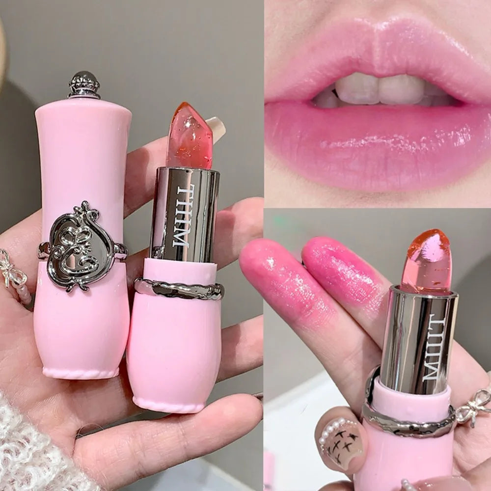 Clear Jelly Lipstick Temperature Change Moisturizer Long Lasting Nutritious Warm Crystal Lip Balm Magic Change Lip Gloss Makeup Zpaxo