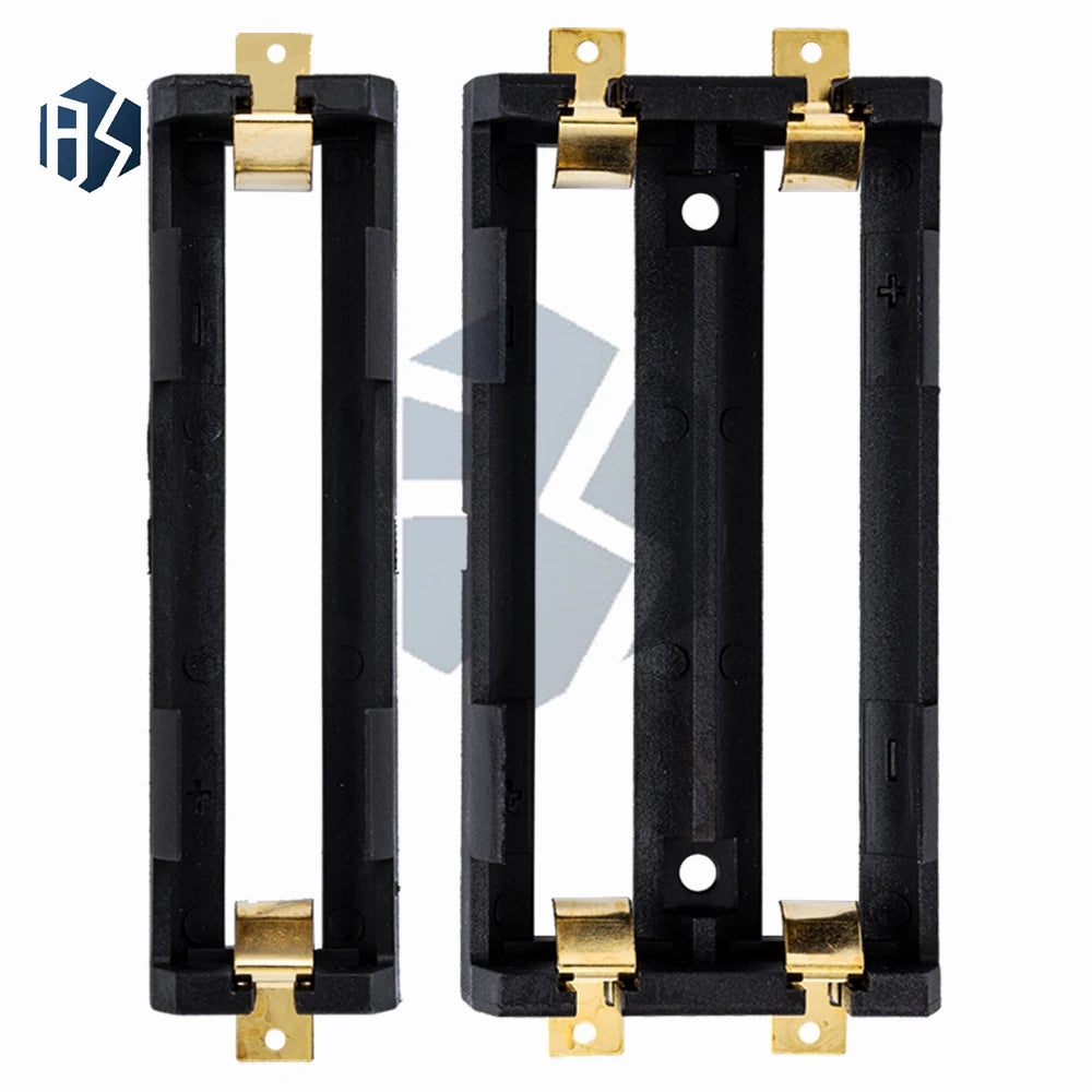 1-10PCS 1/2-Cell 18650 Battery Holder – Bronze Pins DIY Power Bank Case (Wholesale Dropship) Zpaxo