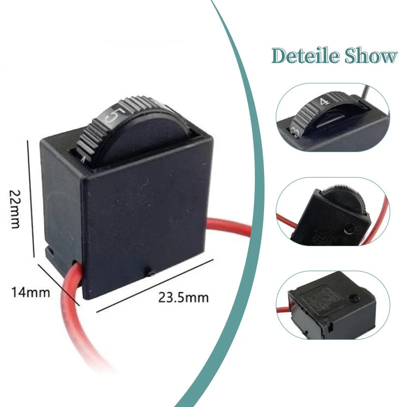 AC220V 6 Speed Regulation Controller Switch Electric Grinder DR2-6 Zpaxo