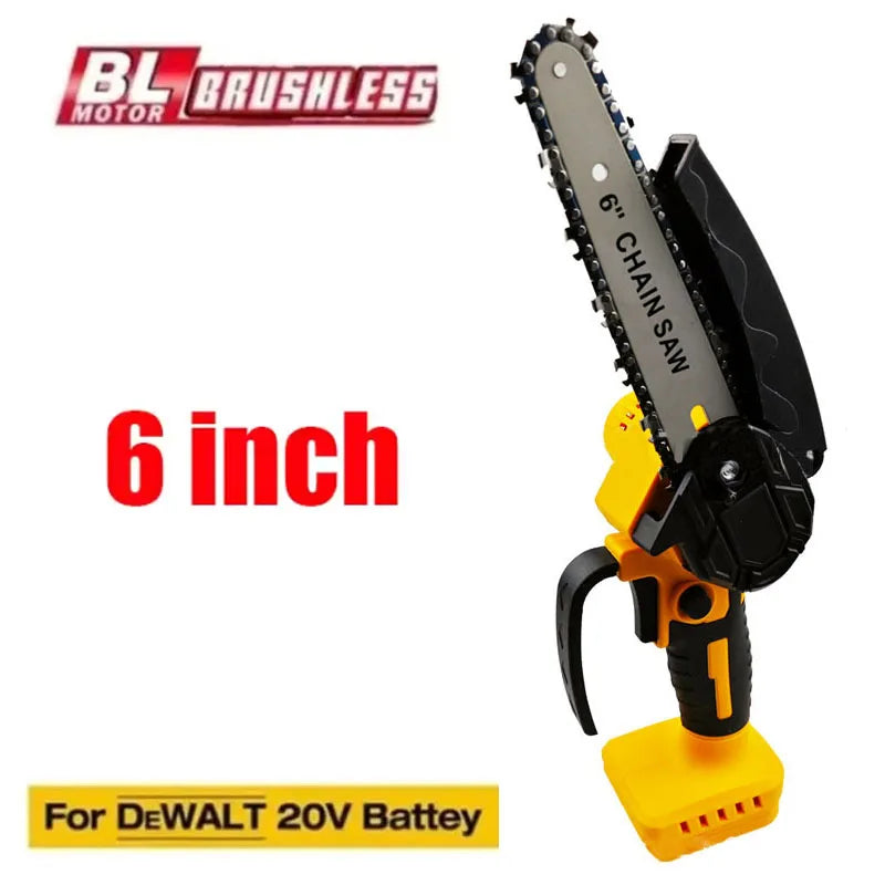 Electric Chainsaw Cordless Chain Saw Pruning Cutting Garden