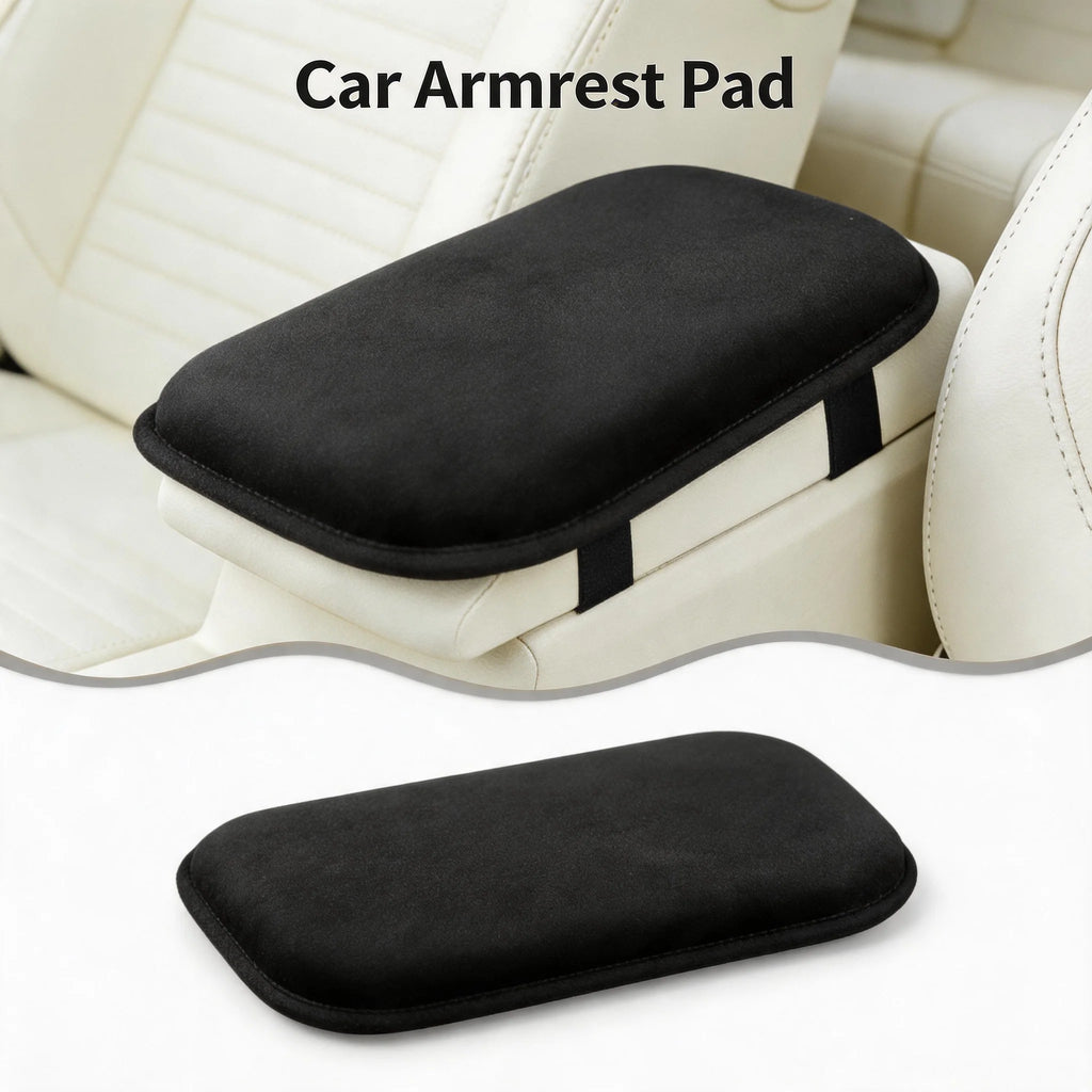 Universal Plush Car Armrest Pad – Soft Console Heightening Cover