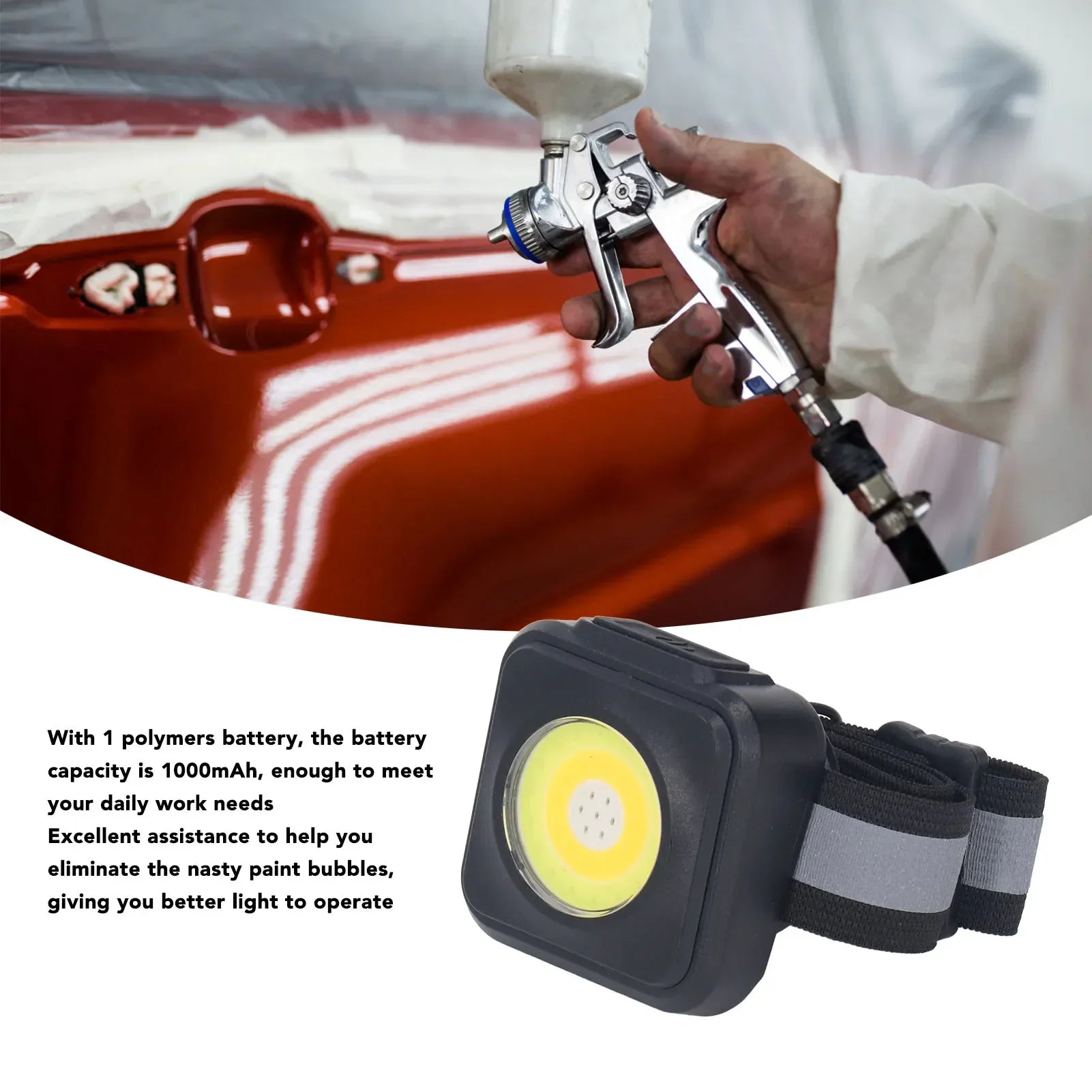 Portable USB Spray Paint Light – LED Car Garage Work Light