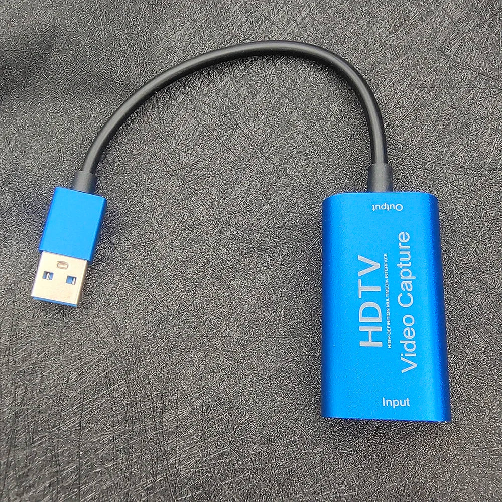 1080P HDMI-Compatible to USB Video Game Grabber Record USB3.0 Video Capture Card 4K for PC Game Camera Recording Live Streaming Zpaxo