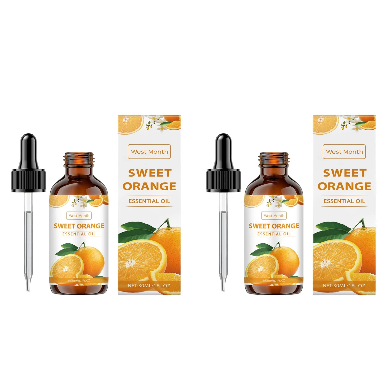 Sweet Orange Essential Oil – Body Massage & Hydrating Skin Care Essential Oil Zpaxo 2Pcs 30ml Sweet Orange