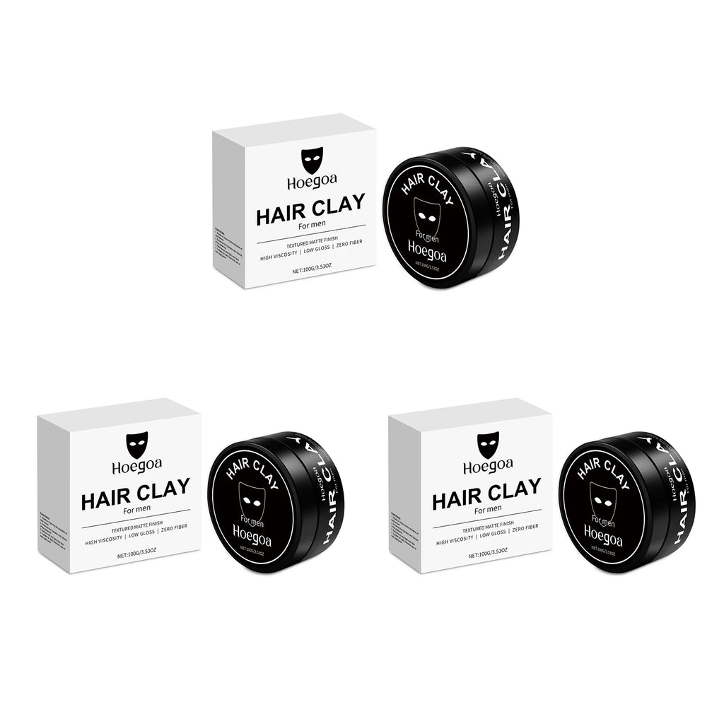 Men Styling Mud Texturizing Volumizing Increase Hair Volume Hairstyle Finished Mud Strong Hold Matte Finish Hair Styling Clay Zpaxo 300g boxed