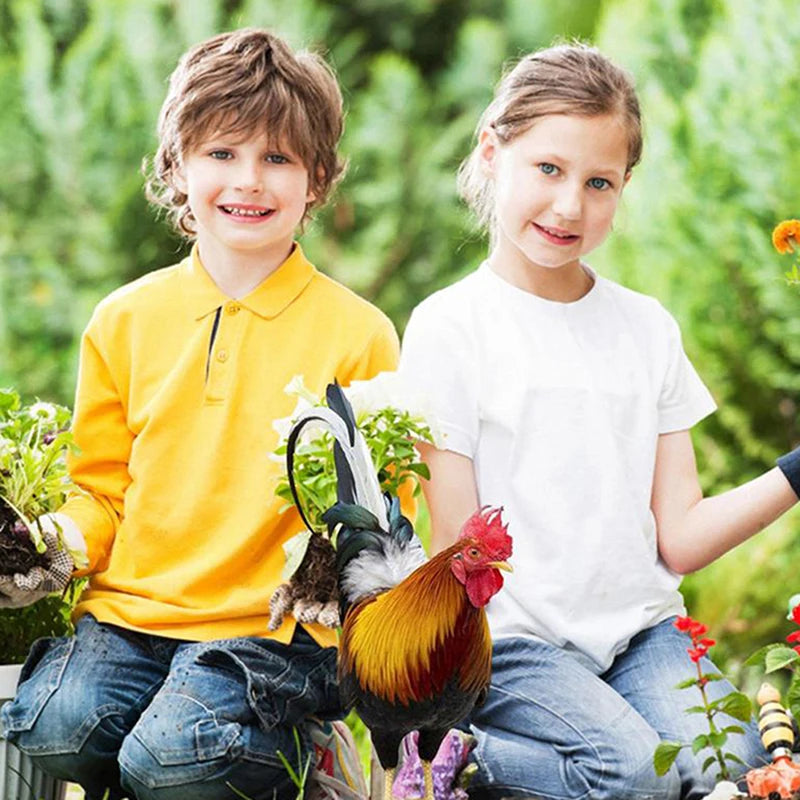 Garden Rooster Statue Chicken Sculpture For Yard Decor Weatherproof Hen Figurine For Patio Backyard Home Outdoor Decoration Zpaxo
