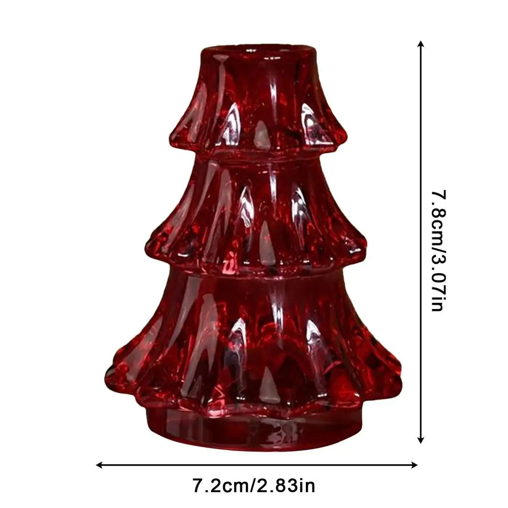 Glass Candle Holders Vintage Holiday Decoration Tapered Candlestick Zpaxo Red China Mainland